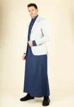 Paul Andrew Mark - Men's Beige Check 2 Button Blazer - Image 3