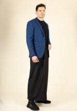 Paul Andrew Mayfair- Men's Plain Blue Blazer Wedding Prom - Image 2
