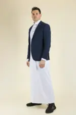 Paul Andrew Mayfair- Men's Plain Navy Wedding Blazer - Image 6