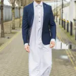 Paul Andrew Mayfair- Men's Plain Navy Wedding Blazer