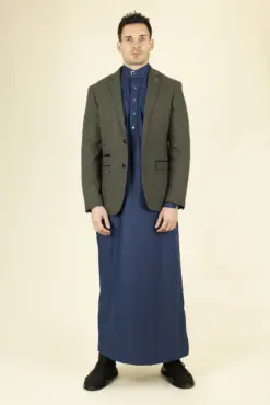 Paul Andrew Oscar - Men's Olive Green Tweed Blazer