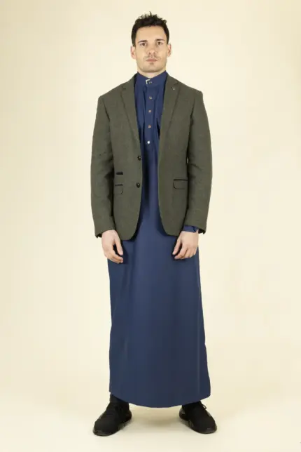 Paul Andrew Oscar - Men's Olive Green Tweed Blazer