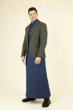 Paul Andrew Oscar - Men's Olive Green Tweed Blazer - Image 3