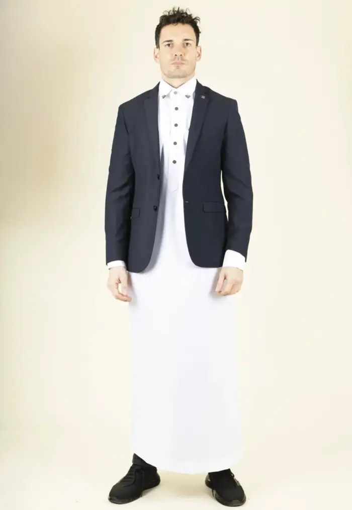 Paul Andrew Parker - Men's Navy Tailored Fit Blazer - Image 1