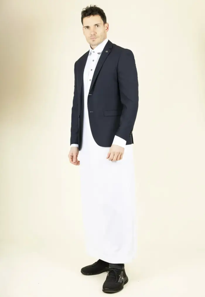 Paul Andrew Parker - Men's Navy Tailored Fit Blazer - Image 2