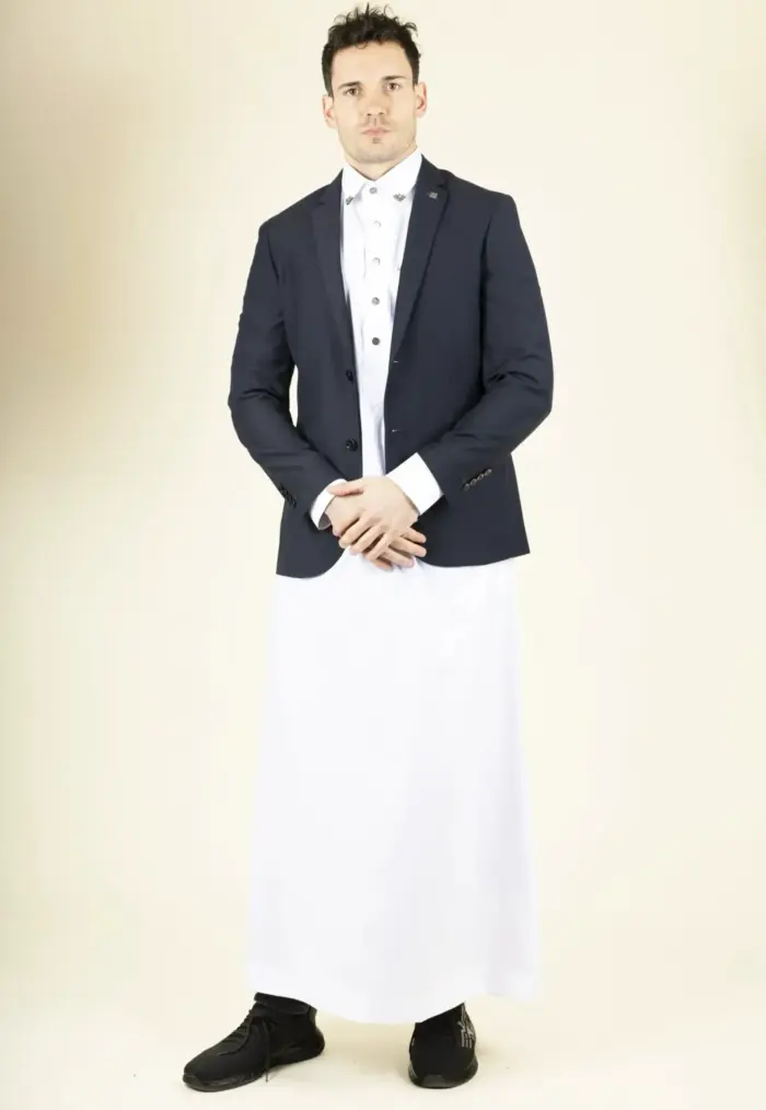 Paul Andrew Parker - Men's Navy Tailored Fit Blazer - Image 3