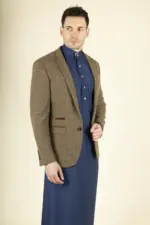 Paul Andrew Ralph - Men's Tweed Brown Check Blazer - Image 4