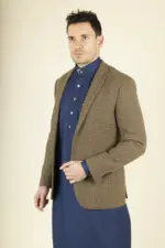Paul Andrew Ralph - Men's Tweed Brown Check Blazer - Image 6