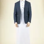 Paul Andrew Scott - Men's Blue Tweed Checked Blazer