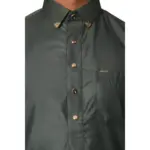 TT-004 - Men's Olive Saudi Emirati Thobe Shirt Collar - Image 3