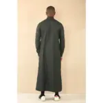 TT-004 - Men's Olive Saudi Emirati Thobe Shirt Collar - Image 6