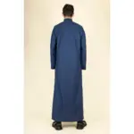 TT-005 - Men's Navy Saudi Emirati Thobe Nehru High Collar - Image 6