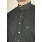 TT-005 - Men's Olive Saudi Emirati Thobe Nehru High Collar - Image 3