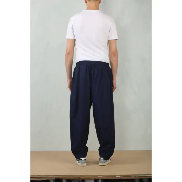 Men's Navy Elasticated Comfort Thobe Trousers - Image 6