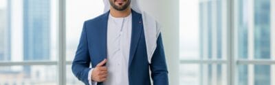 How to Wear a Blazer with a Thobe for a Modern Look