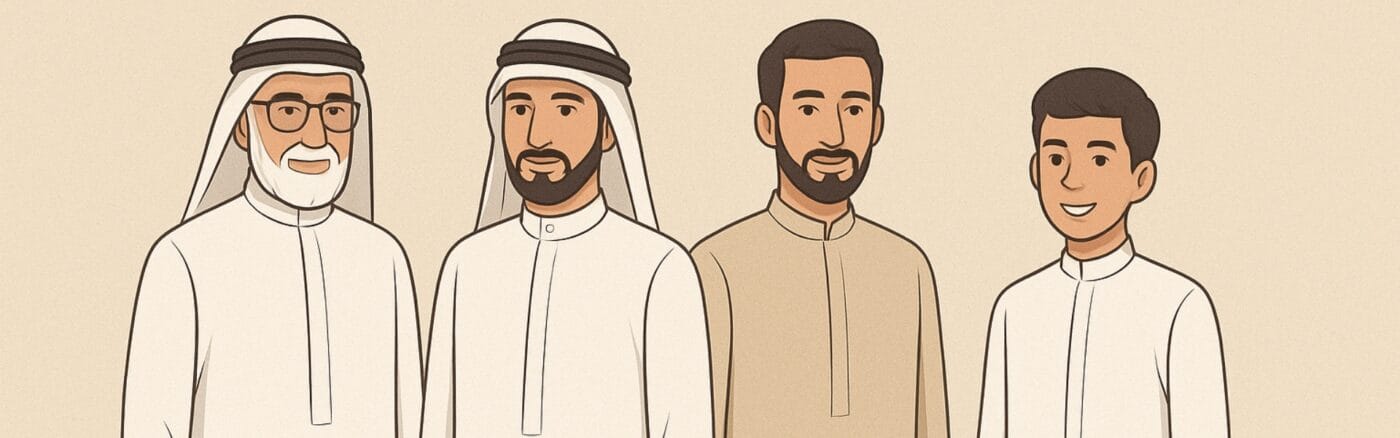 How generations interpret the thobe differently