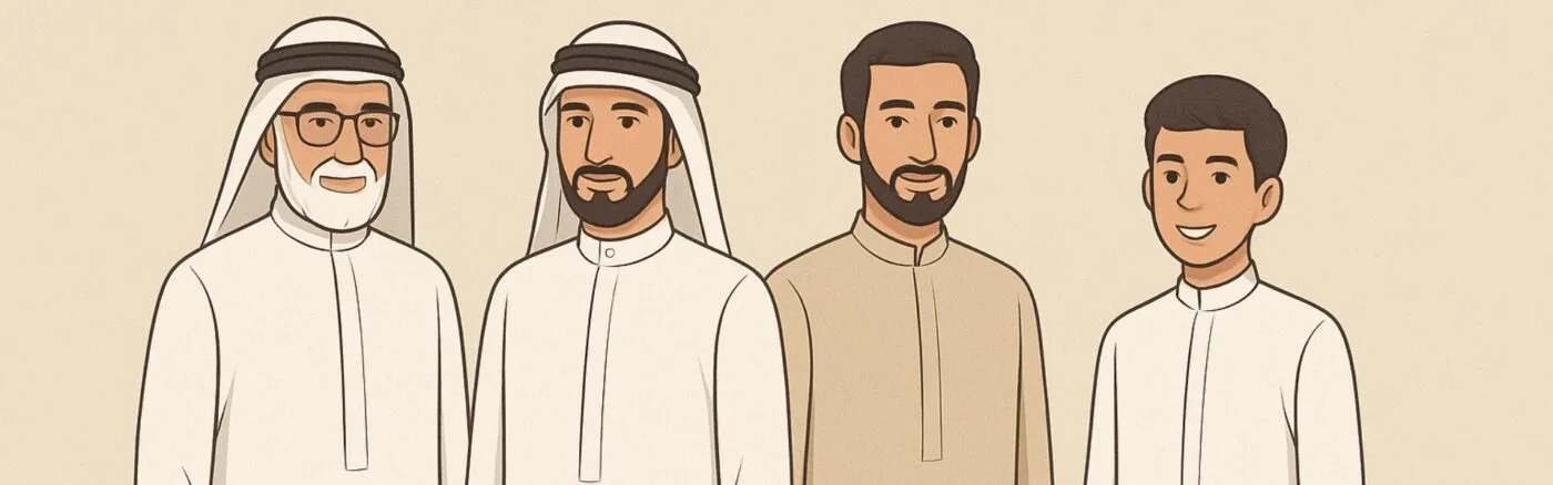 How generations interpret the thobe differently