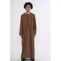 HM10 Camel Boys Thobe Emirati Jubba Islamic