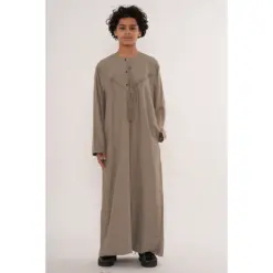 HM11 Beige Boys Thobe Emirati Jubba Islamic