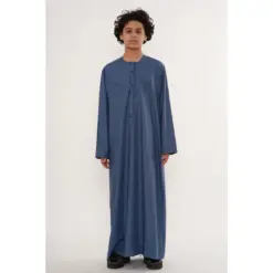 HM11 Blue Boys Thobe Emirati Jubba Islamic