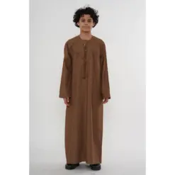 HM11 Camel Boys Thobe Emirati Jubba Islamic