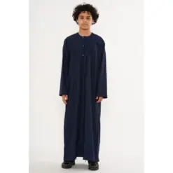 HM11 Navy Boys Thobe Emirati Jubba Islamic