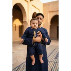 Alternative view of TT-003 Baby & Toddler Navy Emirati Romper Thobe