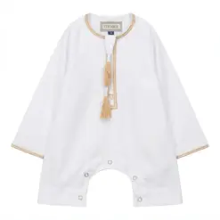 TT-003 Baby & Toddler White Emirati Romper Thobe