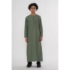 TT-008 Boy’s Olive Emirati Tassel Thobe