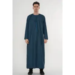 TT-008 Men’s Blue Emirati Tassel Thobe